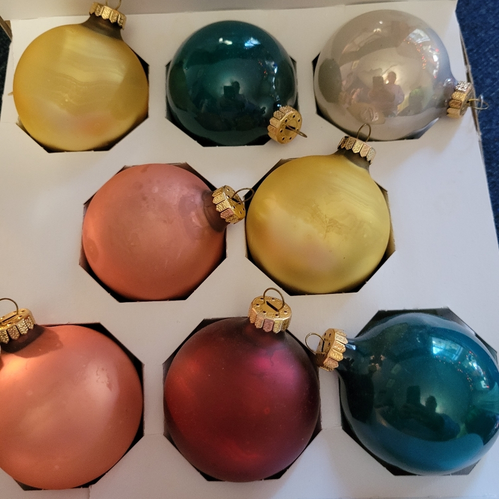 Vintage Christmas ornaments by Holly